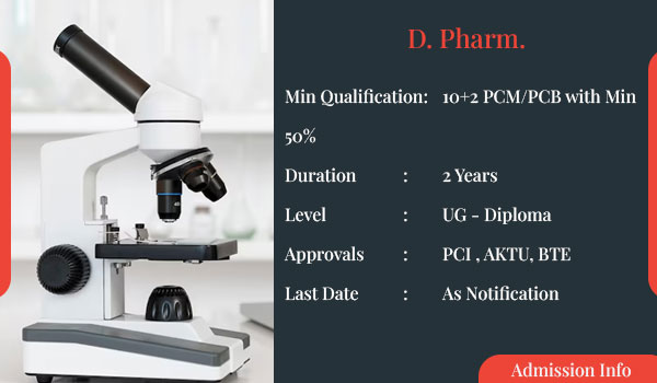 Diploma in Pharmacy (D. Pharm.)