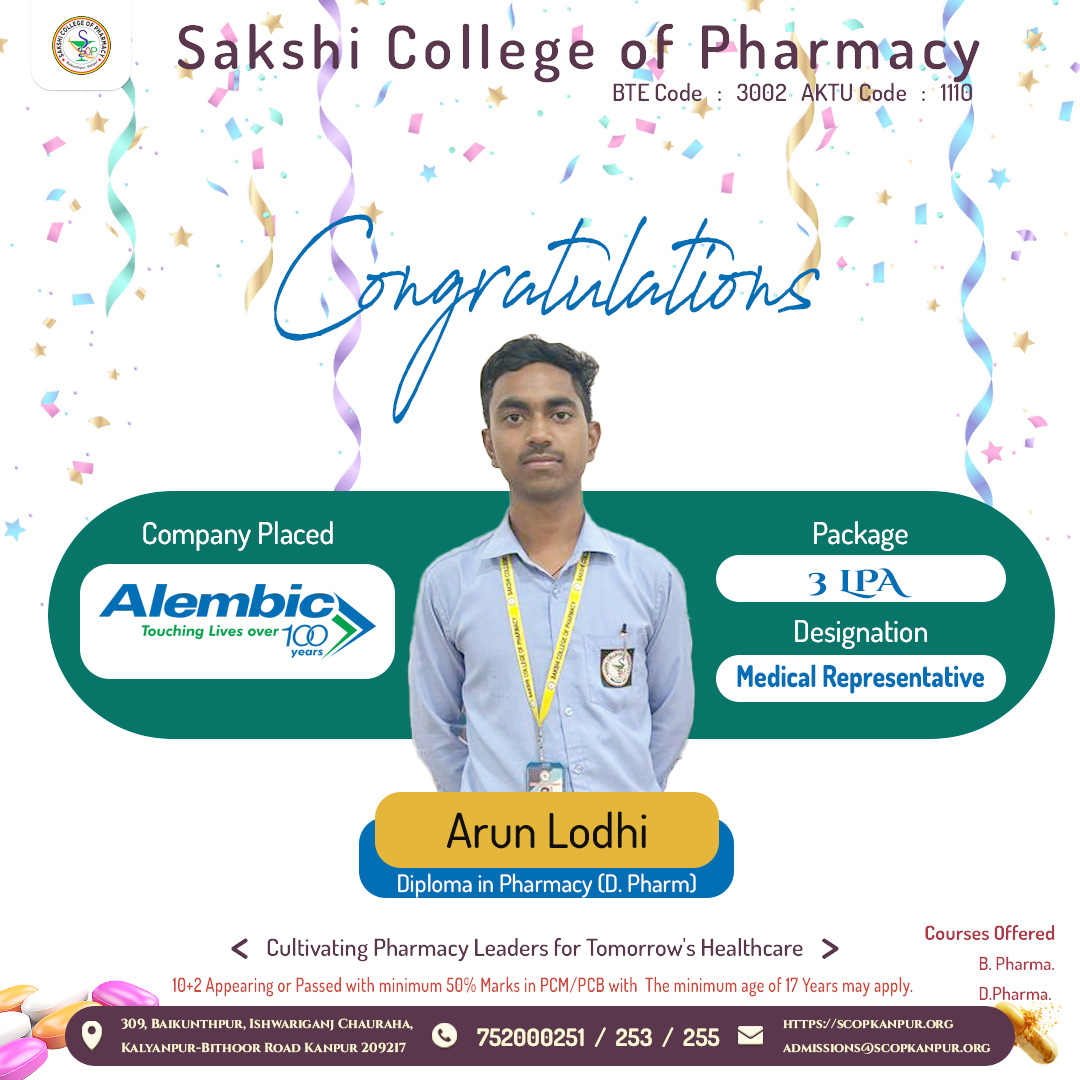 Placement of Arun Lodhi