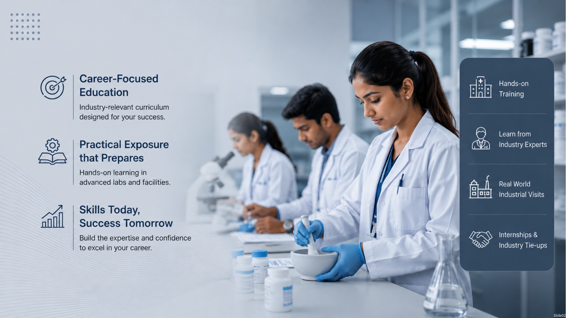 Pharmacy and Nursing students at Sakshi Group Kanpur